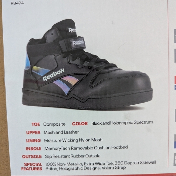 Reebok Work BB4500 Composite Toe Work Sneaker Women's 9 NEW IN BOX - Picture 6 of 14